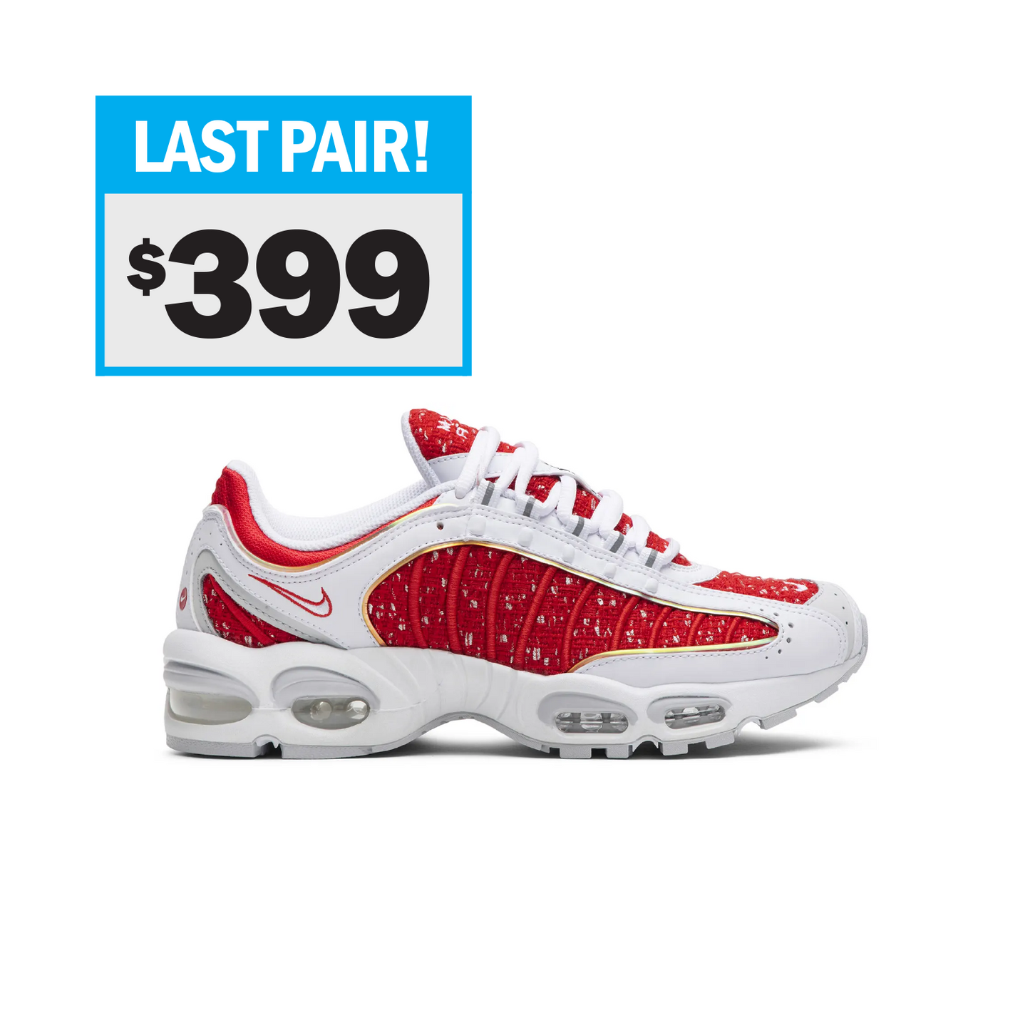 Nike AIRMAX TAILWIND 4 SUPREME UNIVERSITY RED